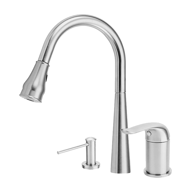 Chrome 304 Stainless Steel Kitchen Faucet with Pull Down Sprayer Buy