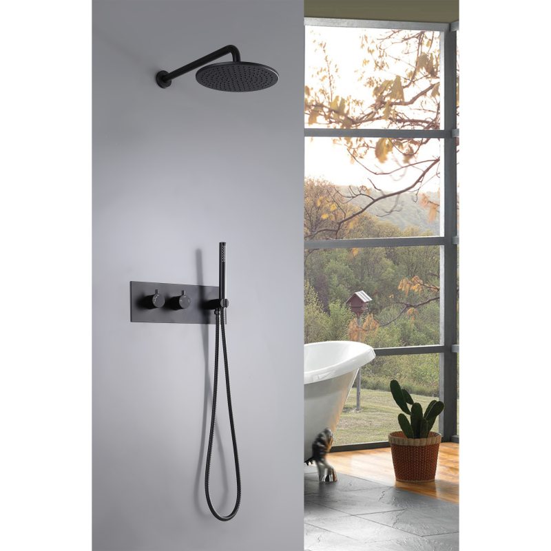 Modern 304 Stainless Steel Brushed Gold Wall Mounted Bathroom Concealed ...