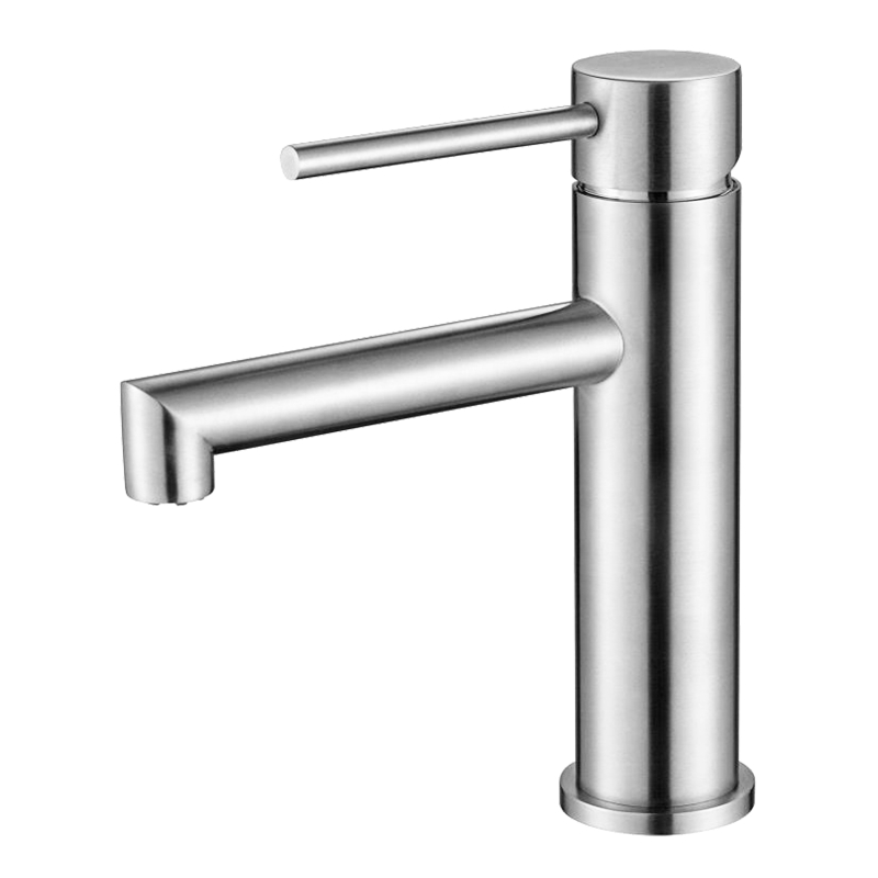 Chrome 304 Stainless Steel Single Hole Bathroom Vessel Sink Faucets